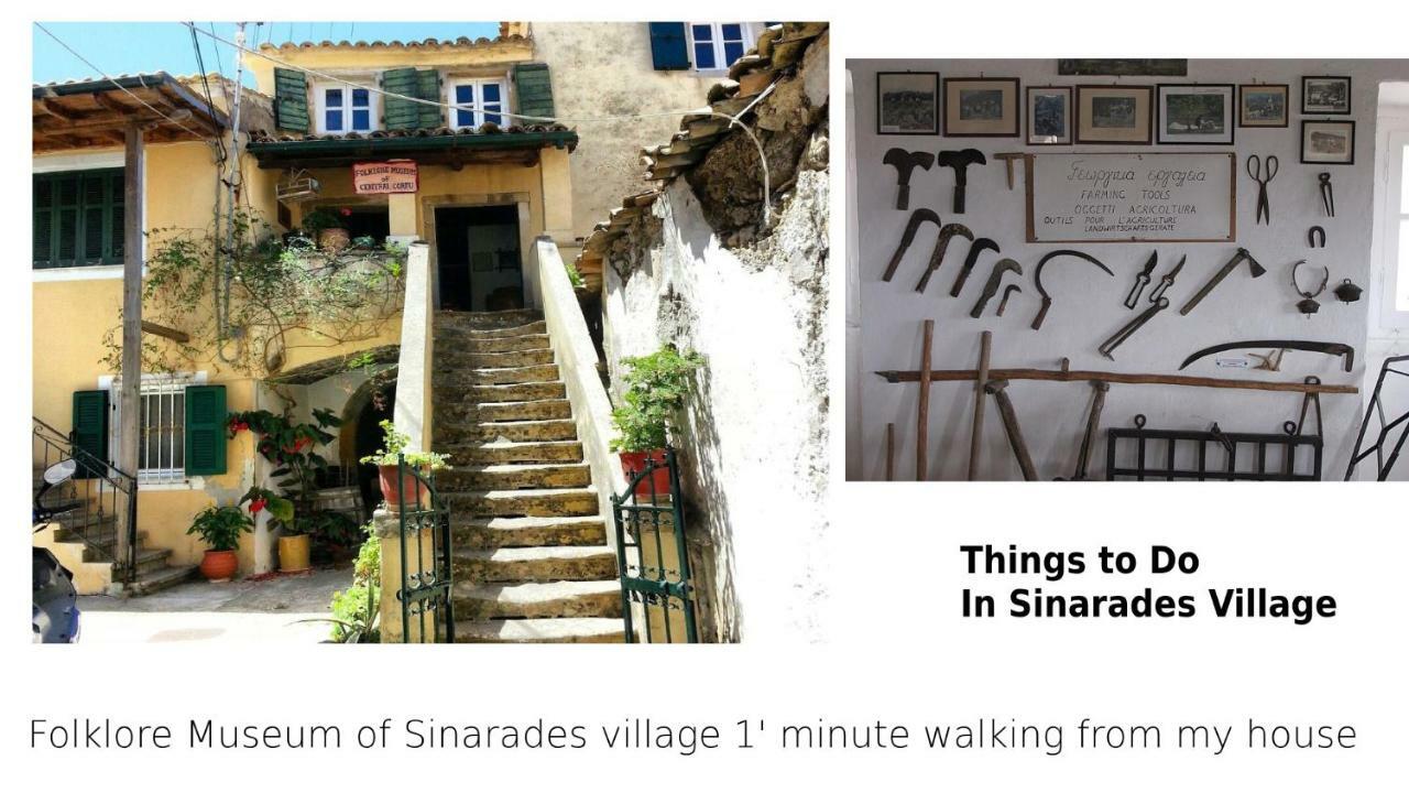 Country Traditional House In Corfu Village, Greece Sinarádes Exteriér fotografie