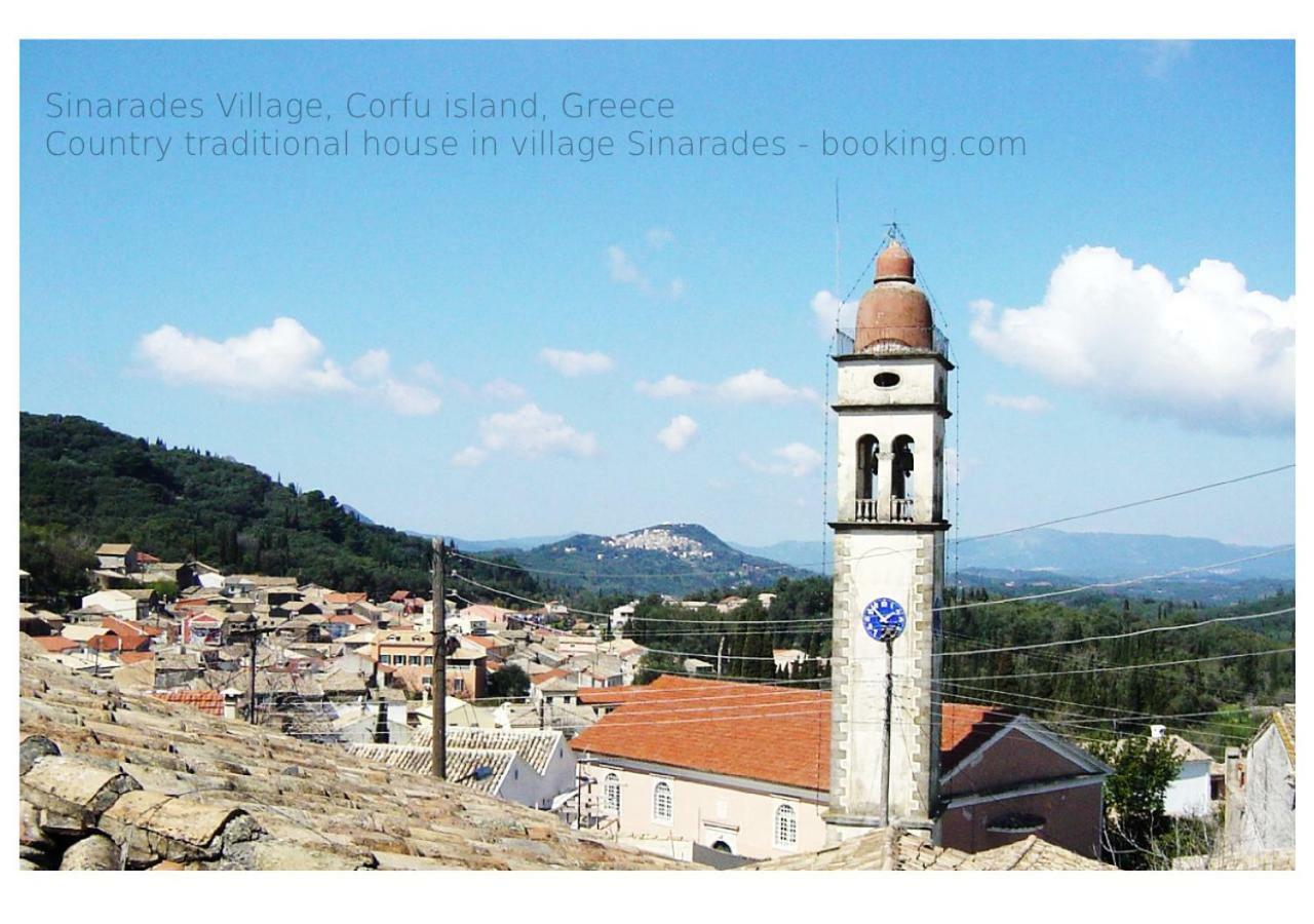 Country Traditional House In Corfu Village, Greece Sinarádes Exteriér fotografie